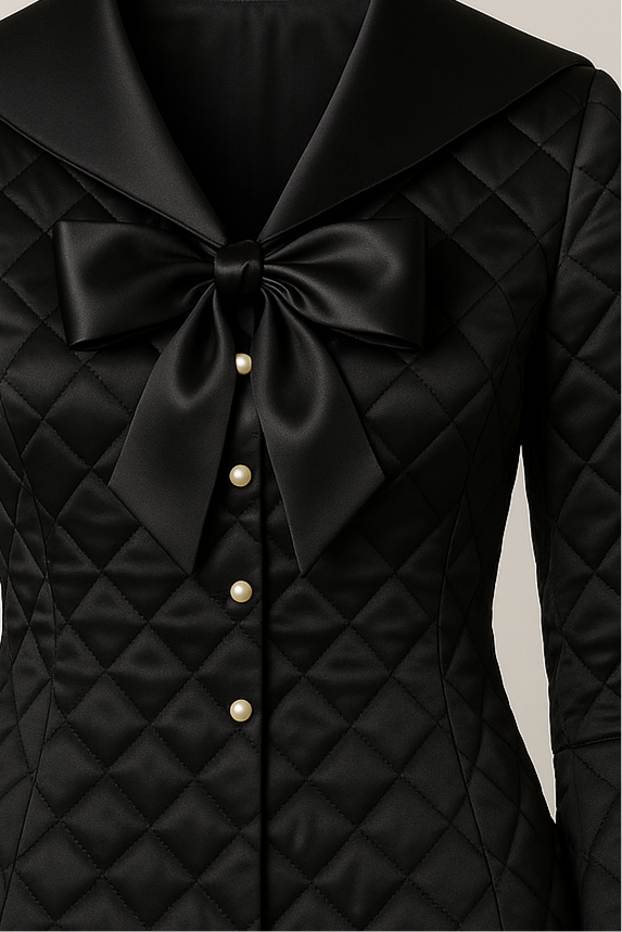 Daiya Sailor-Inspired Quilted Jacket