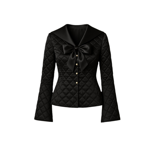 Daiya Sailor-Inspired Quilted Jacket